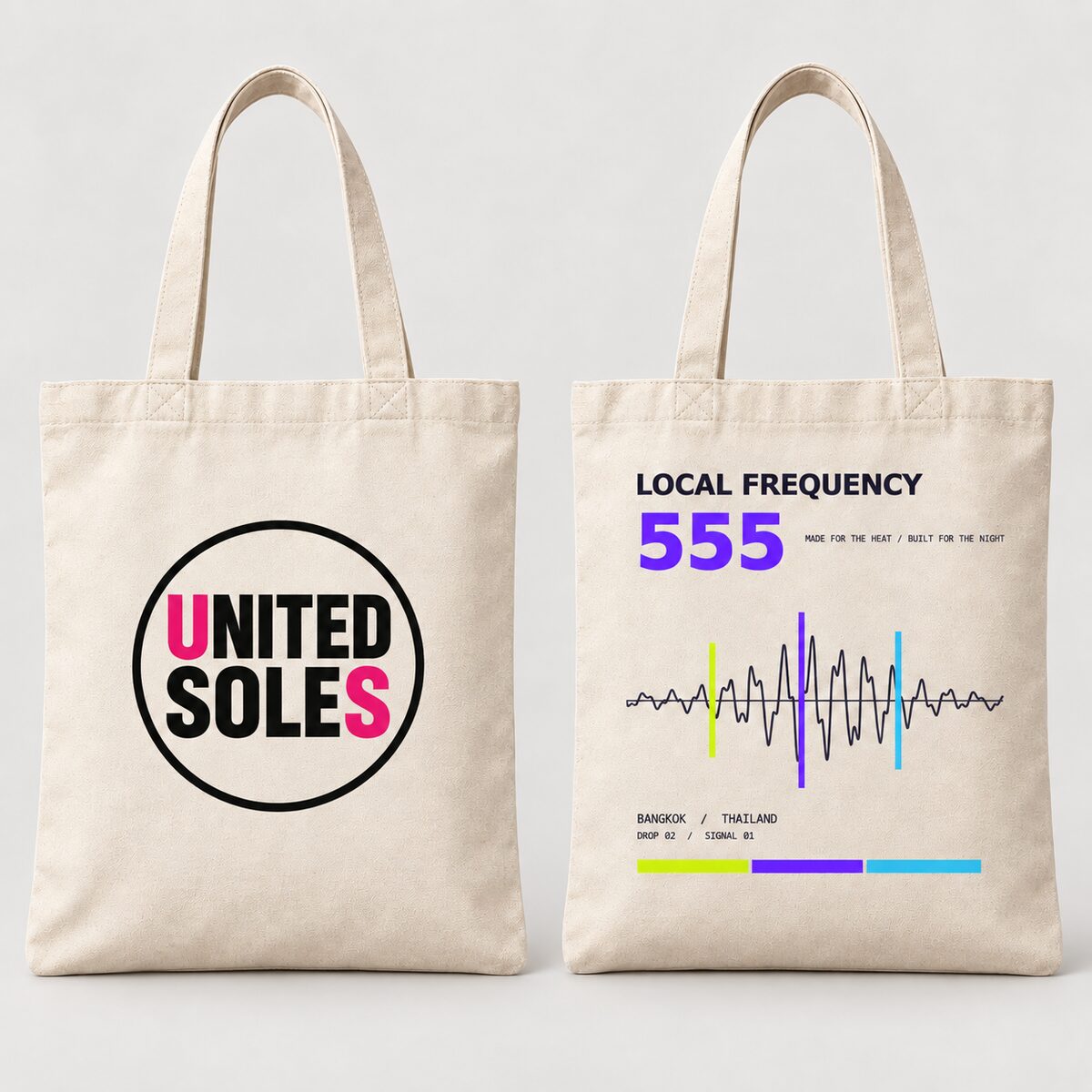 Local Frequency 555 tote bag